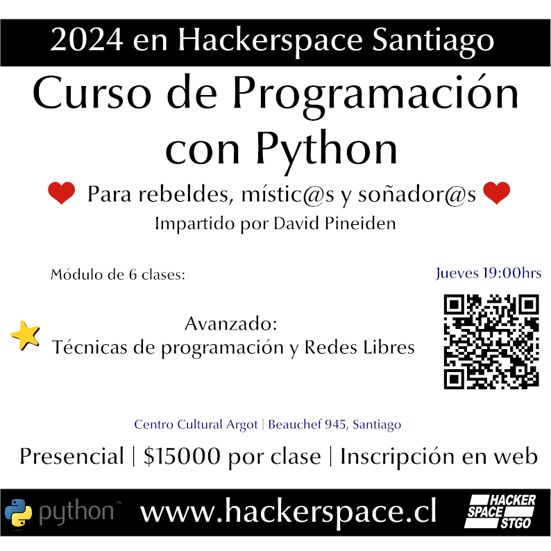 Afiche curso Python